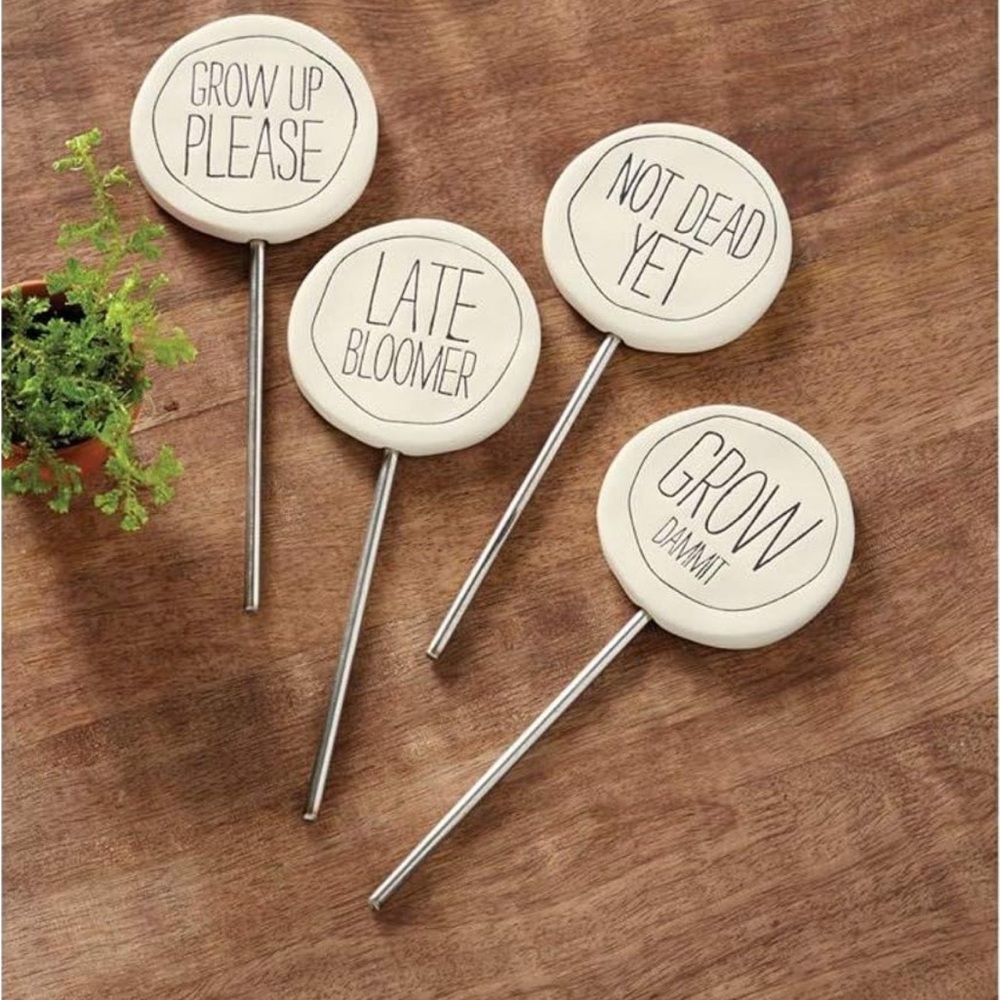Sassy plant markers